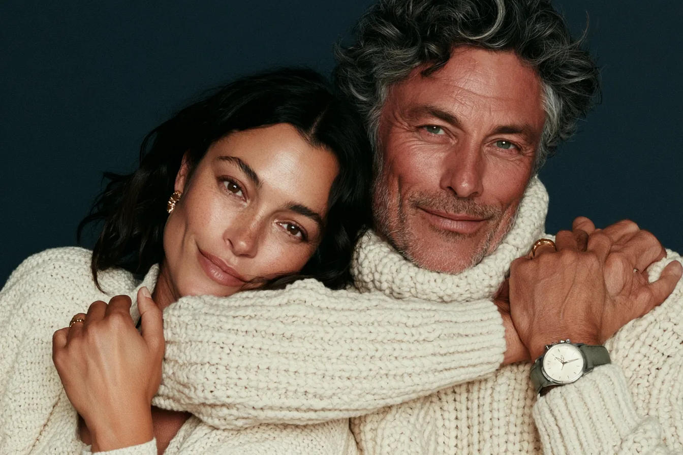 Couple at ease together